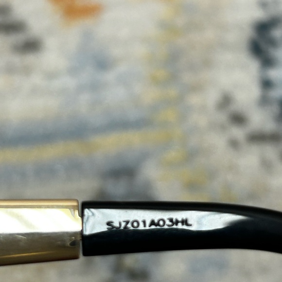 Gucci cat eye, black and glitter sunglasses; GG #3739/N/S VJZHA main image 7
